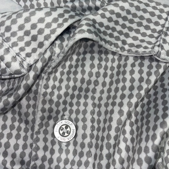 Reebok Speedwick Men's Polyester/ Spandex  Blend Taupe Gray/White Polo Sz 2XL - Picture 7 of 10